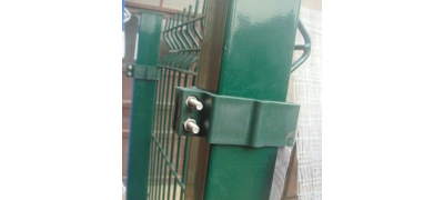 ANJIA Group – heavy duty metal connecting bracket for PVC coated 3D security fence post